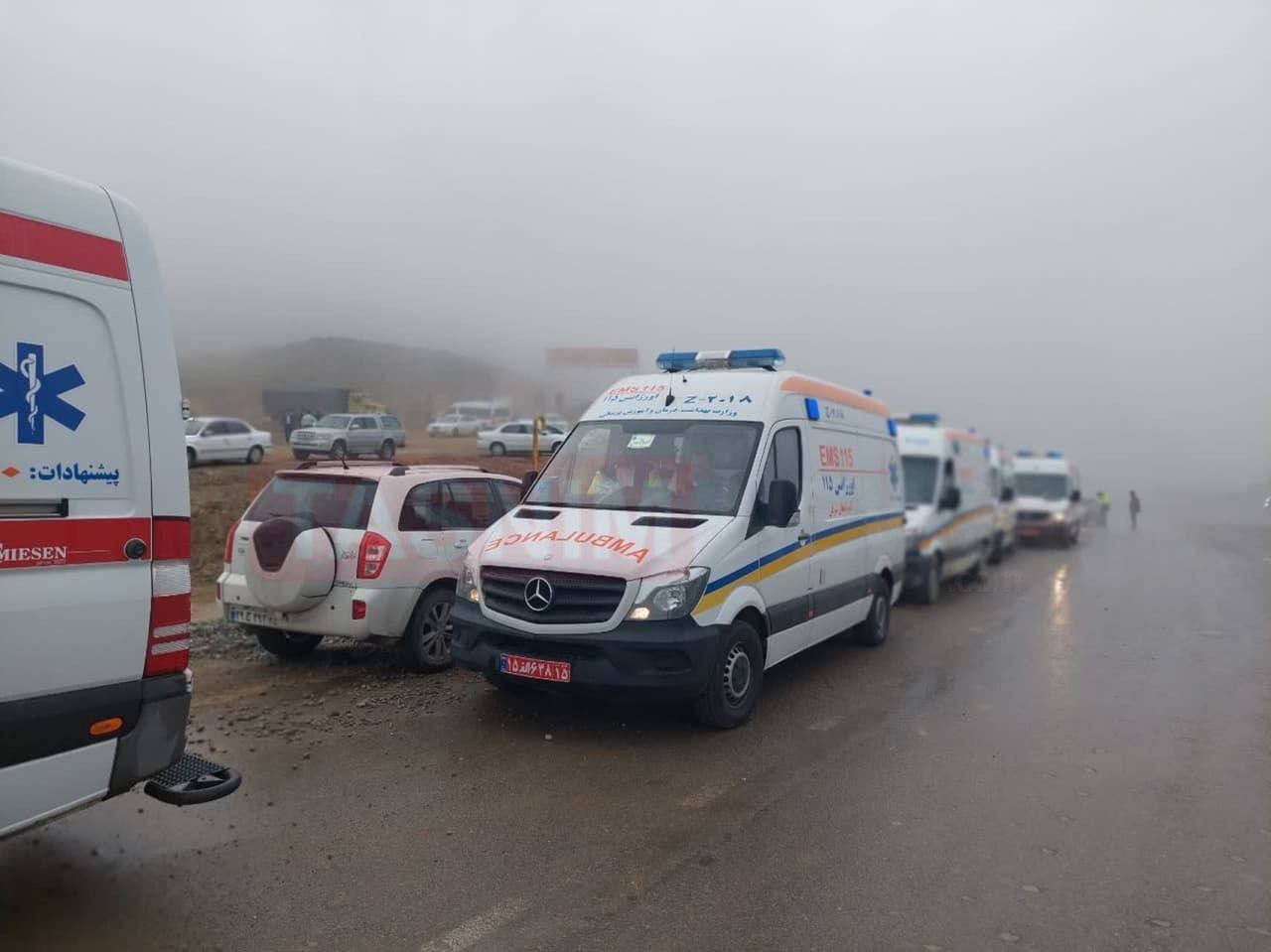 İranın hökumətinin nümayəndə heyəti qəza yerinə getdi